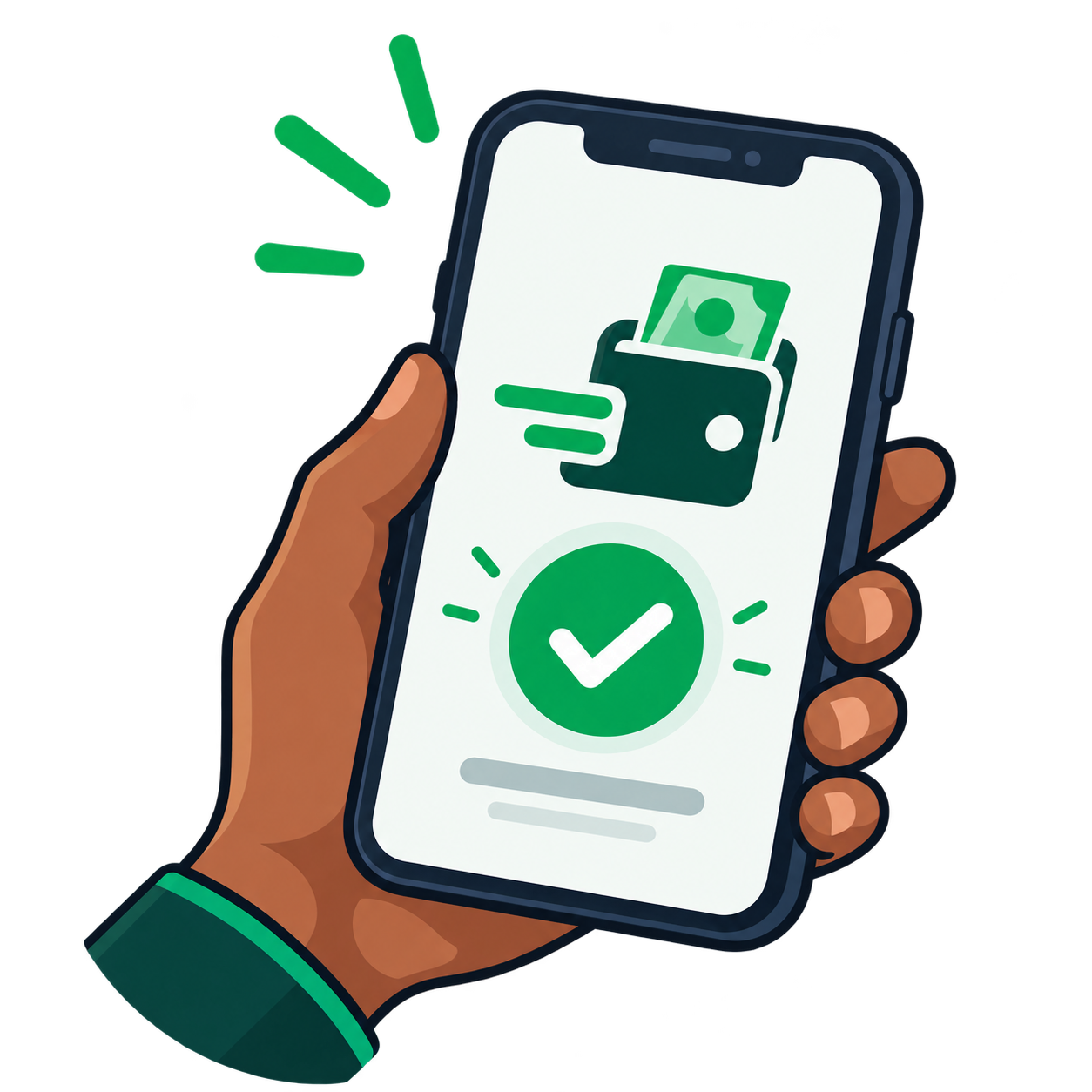 Cliente utilisant un paiement mobile avec une carte et un smartphone